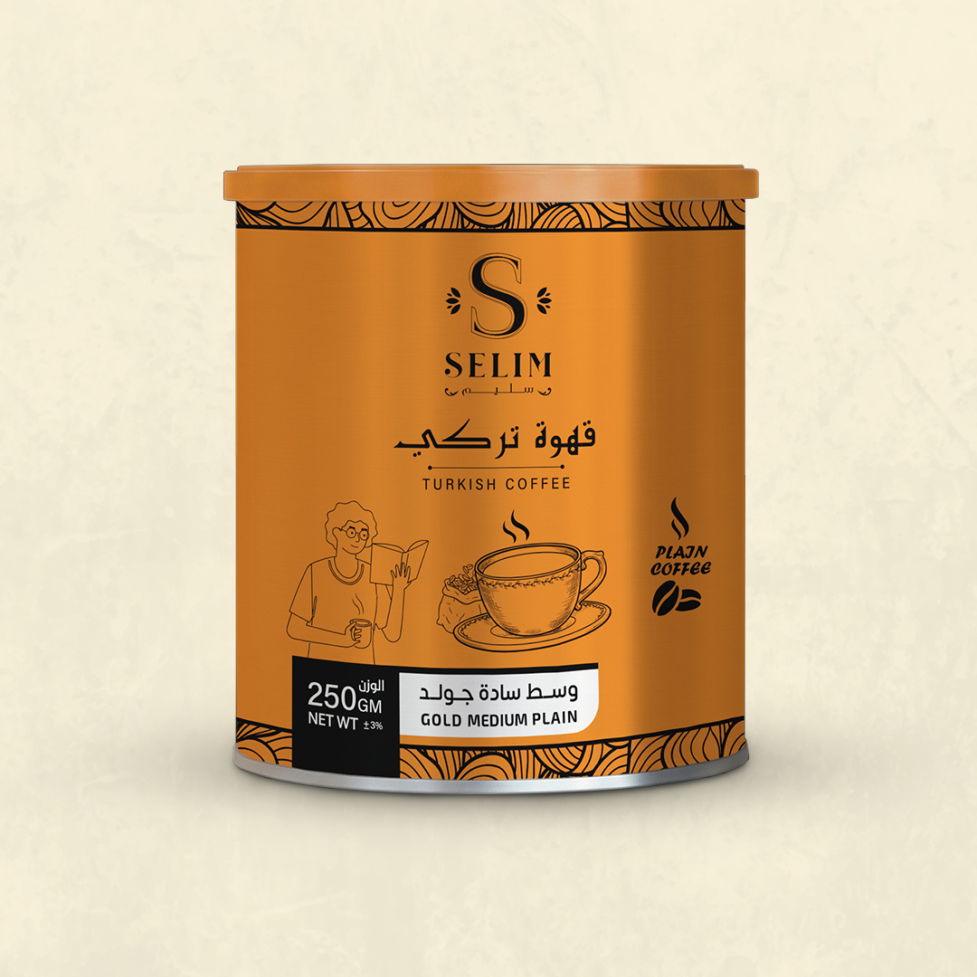 قهوة وسط سادة جولد